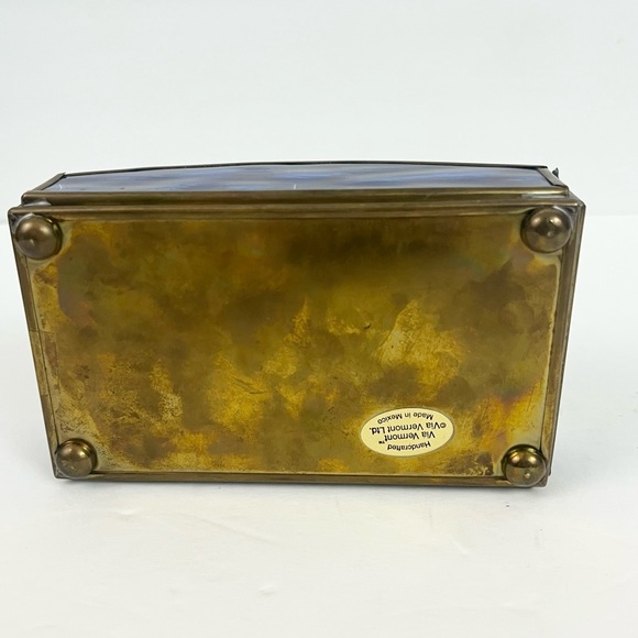 Handcrafted Via Vermont Trinket Jewelry Box Handcrafted Mexico Nativity Scene - Picture 10 of 13